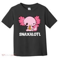 Snaxalotl Funny Axolotl Pizza Cute Axolotl Toddler T-Shirt thumb 0