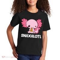 Snaxalotl Funny Axolotl Pizza Cute Axolotl Kids T-Shirt thumb 2