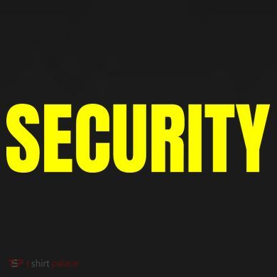 Security Front And Back Print Staff Event Uniform Bouncer Flexfit Unipanel Trucker Cap