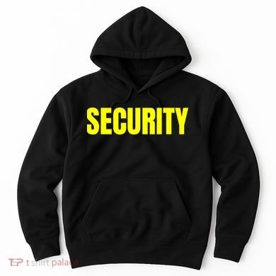 Security Front And Back Print Staff Event Uniform Bouncer Hoodie