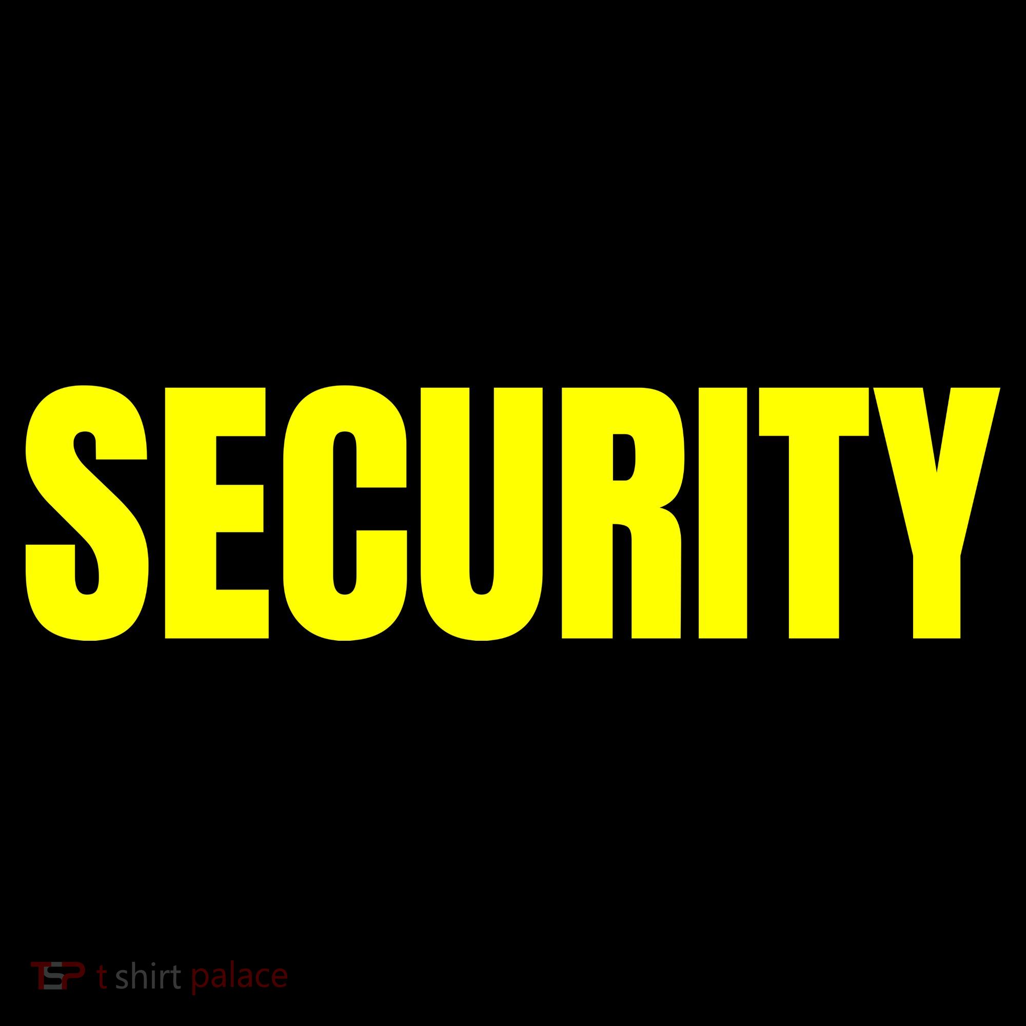 Security Front And Back Print Staff Event Uniform Bouncer Sweatshirt