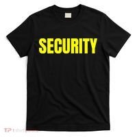 Security Front And Back Print Staff Event Uniform Bouncer T-Shirt thumb 0