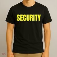 Security Front And Back Print Staff Event Uniform Bouncer T-Shirt thumb 3