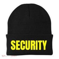 Security Front And Back Print Staff Event Uniform Bouncer Beanie thumb 1