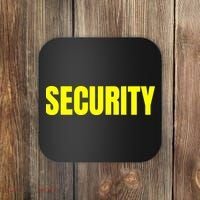 Security Front And Back Print Staff Event Uniform Bouncer Coaster thumb 0