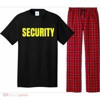 Security Front And Back Print Staff Event Uniform Bouncer Pajama Set thumb 0