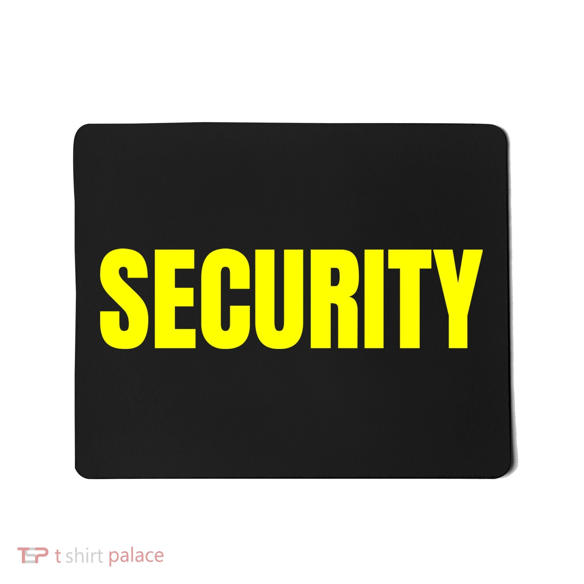 Security Front And Back Print Staff Event Uniform Bouncer Mousepad