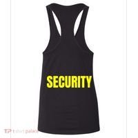 Security Front And Back Print Staff Event Uniform Bouncer Women's Tank Top thumb 4