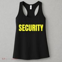 Security Front And Back Print Staff Event Uniform Bouncer Women's Tank Top thumb 3