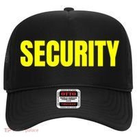 Security Front And Back Print Staff Event Uniform Bouncer Hat thumb 0