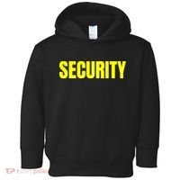 Security Front And Back Print Staff Event Uniform Bouncer Toddler Hoodie thumb 0