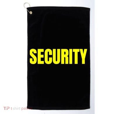 Security Front And Back Print Staff Event Uniform Bouncer Golf Towel