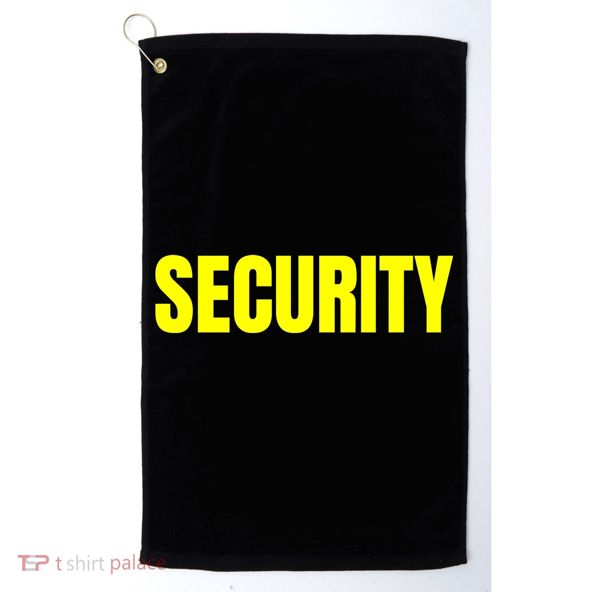 Security Front And Back Print Staff Event Uniform Bouncer Golf Towel