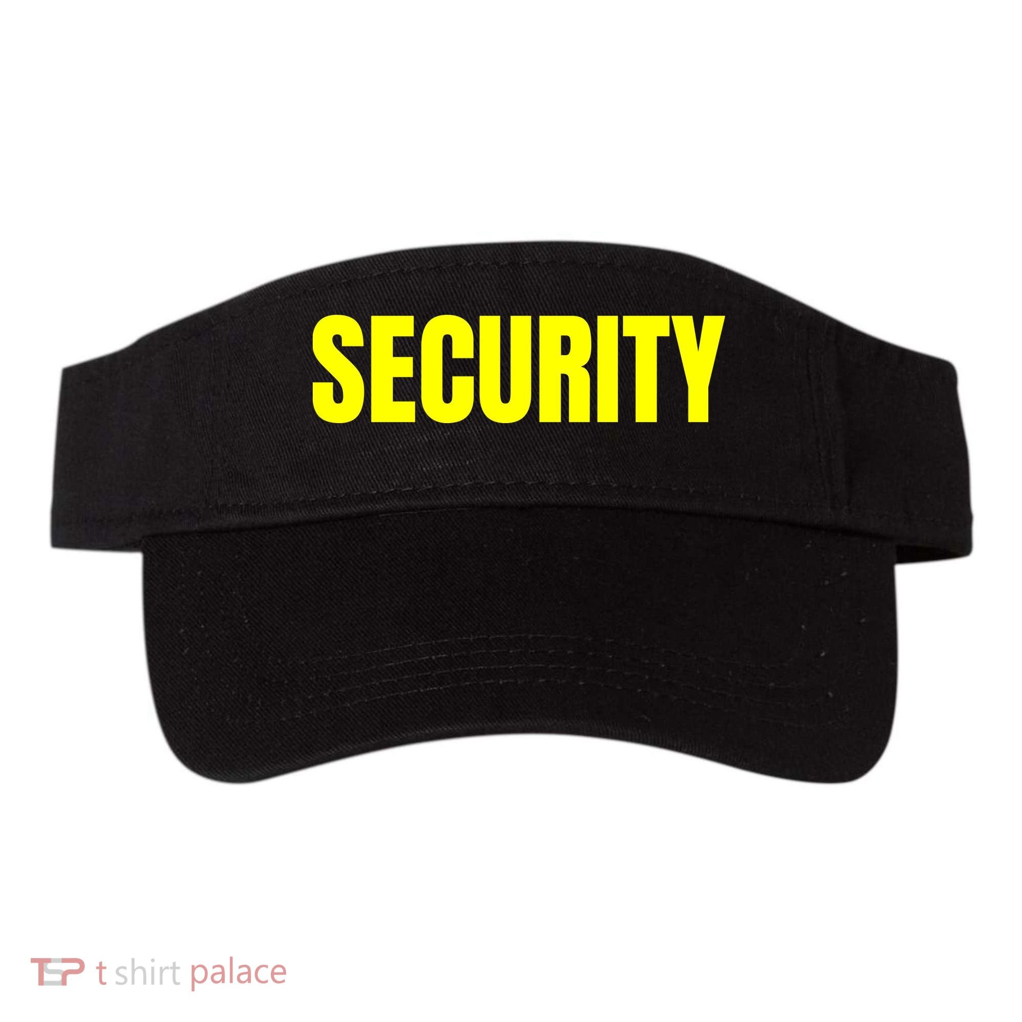 Security Front And Back Print Staff Event Uniform Bouncer Visor