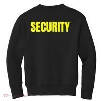 Security Front And Back Print Staff Event Uniform Bouncer Kids Sweatshirt thumb 1