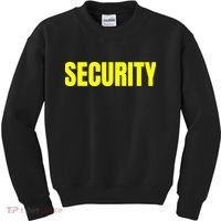 Security Front And Back Print Staff Event Uniform Bouncer Kids Sweatshirt thumb 0