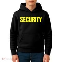 Security Front And Back Print Staff Event Uniform Bouncer Kids Hoodie thumb 4