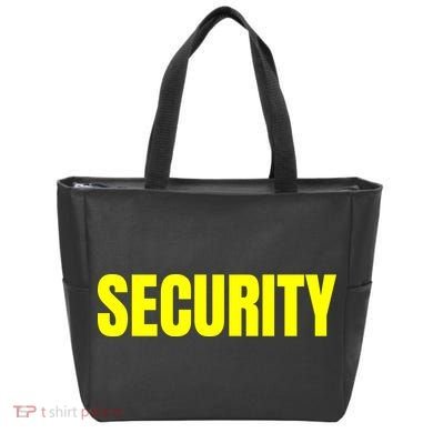 Security Front And Back Print Staff Event Uniform Bouncer Tote Bag