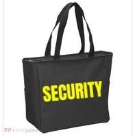 Security Front And Back Print Staff Event Uniform Bouncer Tote Bag thumb 2