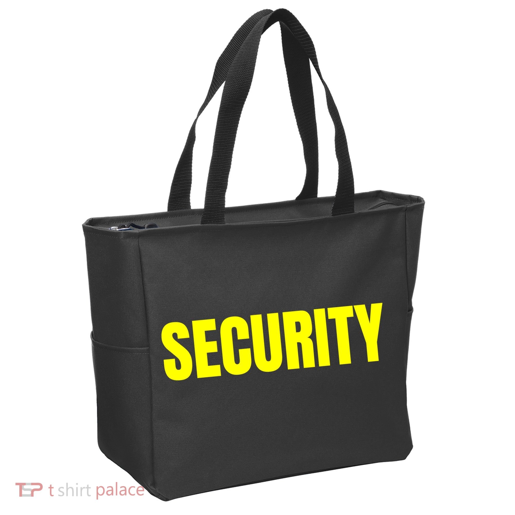 Security Front And Back Print Staff Event Uniform Bouncer Tote Bag