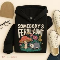Somebody's Feral Aunt Hoodie thumb 4