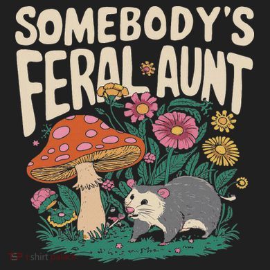 Somebody's Feral Aunt Golf Towel