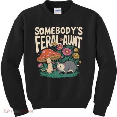 Somebody's Feral Aunt Kids Sweatshirt