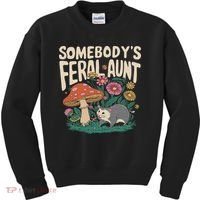 Somebody's Feral Aunt Kids Sweatshirt thumb 0