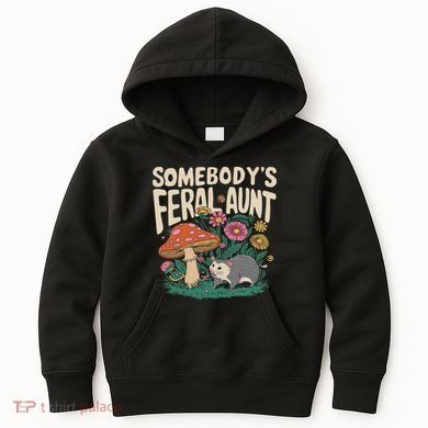 Somebody's Feral Aunt Kids Hoodie