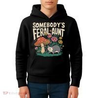 Somebody's Feral Aunt Kids Hoodie thumb 4