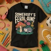 Somebody's Feral Aunt Kids T-Shirt thumb 3
