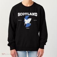 Scottish Flag And Map Scotland Coordinates Women's Sweatshirt thumb 0
