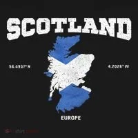 Scottish Flag And Map Scotland Coordinates Doggie Tank thumb 4