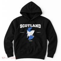 Scottish Flag And Map Scotland Coordinates Hoodie thumb 0