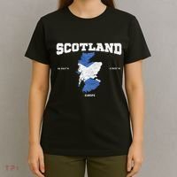 Scottish Flag And Map Scotland Coordinates T-Shirt thumb 4