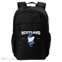 Scottish Flag And Map Scotland Coordinates Backpack thumb 0