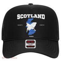 Scottish Flag And Map Scotland Coordinates Hat thumb 0