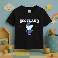 Scottish Flag And Map Scotland Coordinates Toddler T-Shirt thumb 3