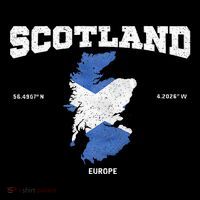 Scottish Flag And Map Scotland Coordinates Visor thumb 3