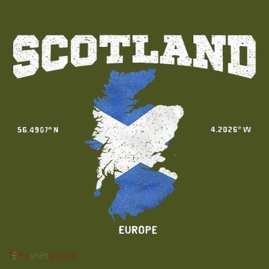 Scottish Flag And Map Scotland Coordinates The Baniff Cuffed Pom Beanie