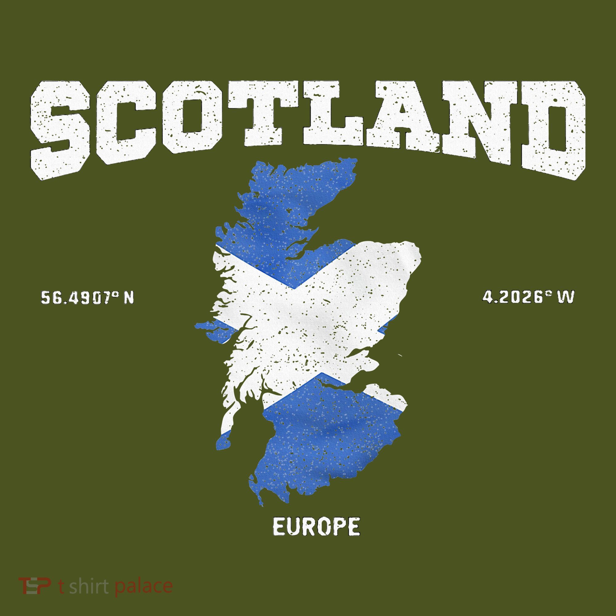 Scottish Flag And Map Scotland Coordinates The Baniff Cuffed Pom Beanie