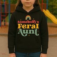 Somebody's Feral Aunt   Kids Hoodie thumb 3