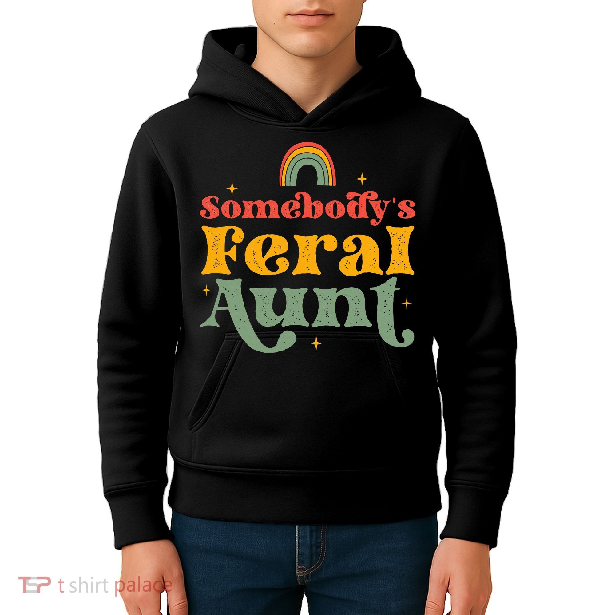 Somebody's Feral Aunt   Kids Hoodie