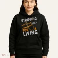 Stripping For A Living Electrician Work Electrical Worker Hoodie thumb 5