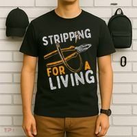 Stripping For A Living Electrician Work Electrical Worker T-Shirt thumb 6