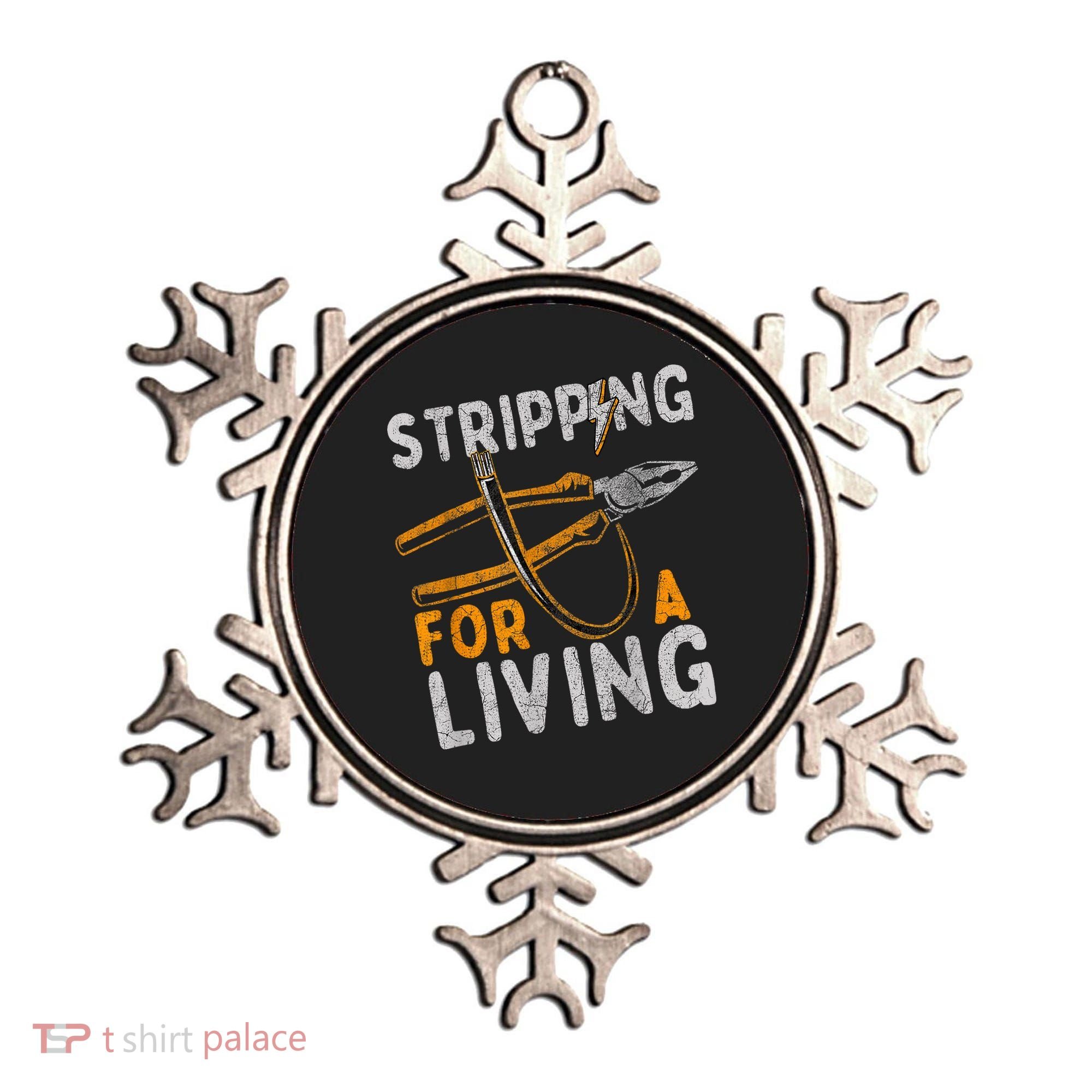 Stripping For A Living Electrician Work Electrical Worker Ornament