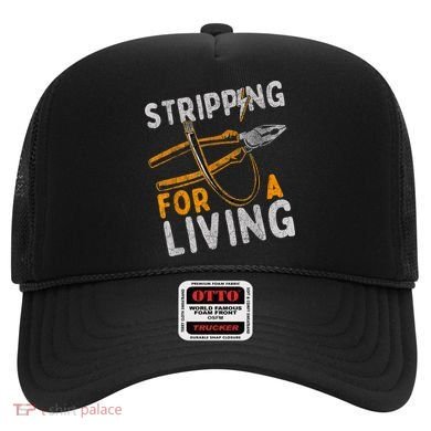 Stripping For A Living Electrician Work Electrical Worker Hat