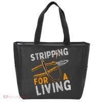 Stripping For A Living Electrician Work Electrical Worker Tote Bag thumb 0