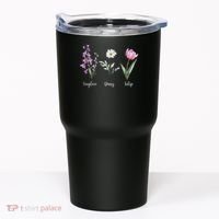 Subtle Floral Anti Trump Flowers Foxglove Daisy Tulip Funny Tumbler thumb 0