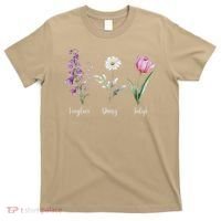 Subtle Floral Anti Trump Flowers Foxglove Daisy Tulip Funny T-Shirt thumb 0